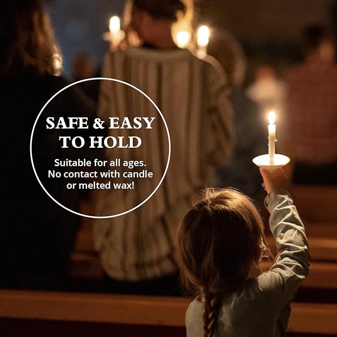 Concordia Supply Candlelight Service Reusable Plastic Candle Holders for Candlesticks - 250 Pcs. Candle Protector for Church Vigils, Memorial Candles, Congregational Candles, & Christmas Eve Candles