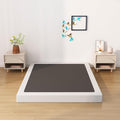 King Box Spring Bed Base 4 inch, Low Profile Metal Box Spring King with Fabric Cover, 3000 Lbs Max Weight Capacity Mattress Foundation, Noise-Free, Easy Assembly
