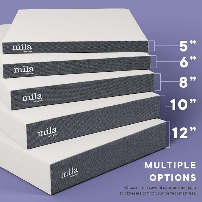 Modway Mila Firm 10" Fiberglass Free Memory Foam Twin Mattress