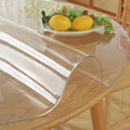 Easy Easy Life 16 Inch Clear Round Table Cover Protector 1.5mm Thick Table Protector for Dining Room Waterproof Plastic PVC Vinyl Tablecloth Cover Circle Tabletop Protective Pad for Furnture Surface