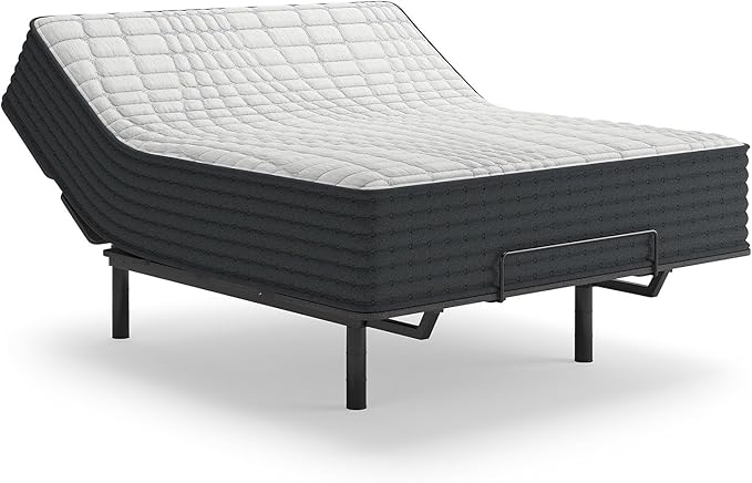 Signature Design by Ashley Hybrid 1200 12" Firm Moisture Wicking Mattress with Charcoal-Infused Gel Memory Foam and Edge Support for Pressure Relief and Temperature Regulating, Queen, Fiberglass Free