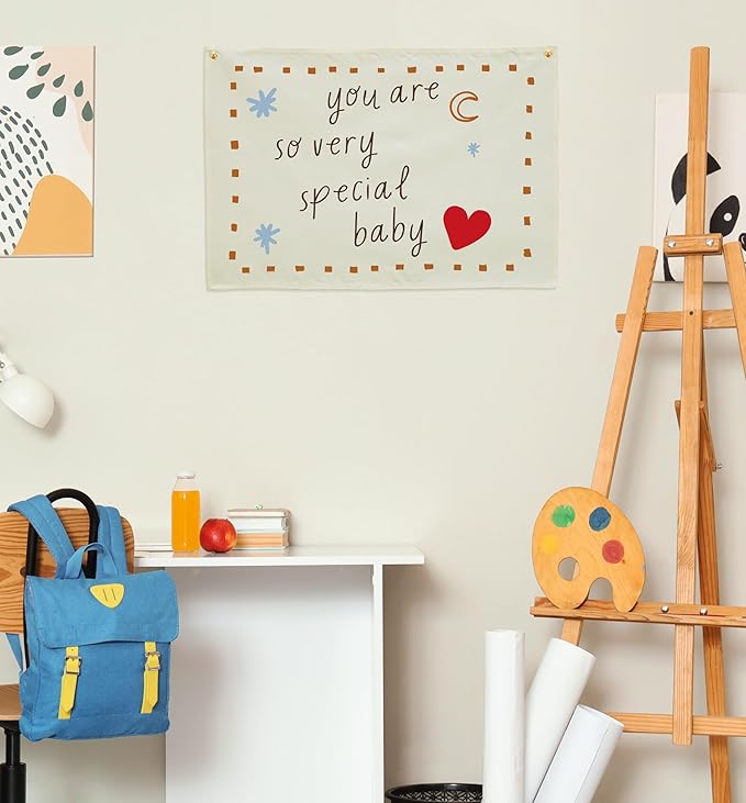 You Are So Special-Nursery Rectangular Canvas Banner-Boho Flag Wall Sign Decor for Toddler Boy Girl Kids,Baby Room Above Crib Bedroom Playroom Reading Room Decor-Baby Shower Birthday Christmas Gift