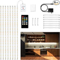 DAYBETTER 8 PCS Under Cabinet Lighting Kit, Bright Under Cabinet Lights, Flexible Led Strip Lights with Remote, for Kitchen Cabinets Shelf Desk Counter, 2700K-6500K Warm to Daylight White, 13.2ft
