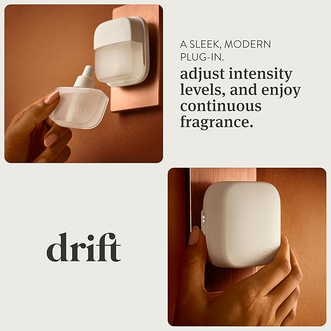 Drift Home Scent Diffuser Refills in Teak (2 Refills) - Adjustable and Long Lasting Diffuser Aroma - Clean Ingredients, Pet Safe