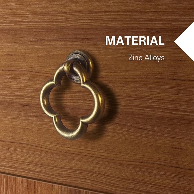Cupboard Knobs Cabinet Knobs Drawer knobs, Zinc Alloy Gold Knobs for Dresser, Cupboard Knobs for Kitchen, Bathroom (Style E-12)