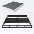 King Box Spring, 5 Inch Box Springs King Size Basics Bed Base, Mattress Foundation, Black Heavy Duty Metal Structure with Cover, No Noise, Easy Assembly