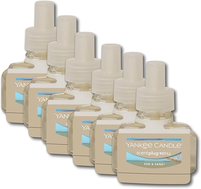 Yankee Candle ScentPlug Refill, Sun & Sand, 1 CT (Pack of 6)