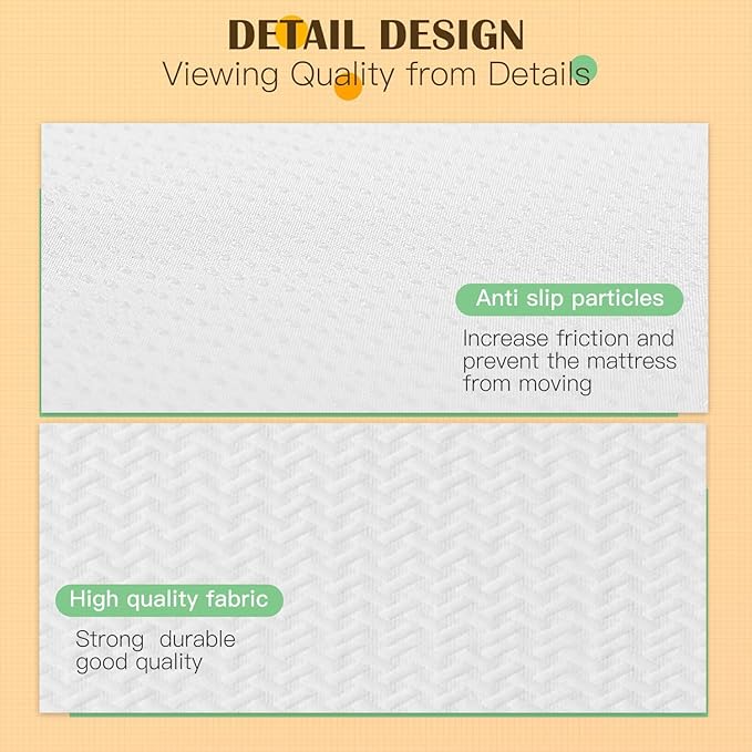 PayLessHere 8 Inch Twin XL Green Tea Memory Foam Mattress Cooling Gel Infused Mattress,Medium Firm Mattresses Fiberglass Free/CertiPUR-US Certified/Bed-in-a-Box/Pressure Relieving Twin XL Size,White