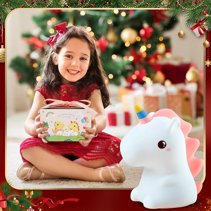 One Fire 【Unicorns Gifts for Girls】 Unicorn Night Light for Kids, 16 Colors & Remote Control Baby Night Light, Rechargeable Unicorn Lamp Girls Night Light, Cute Gifts for Kids Gifts Teen Girl Gifts