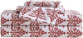 Eddie Bauer - Flannel Sheets Queen Size, Anti-Pilling & Wrinkle Resistant Cotton, Touchably Soft for All-Season Comfort - Bed Sheets with Matching Pillowcases & Fitted Sheet (Jolly Trees Red)