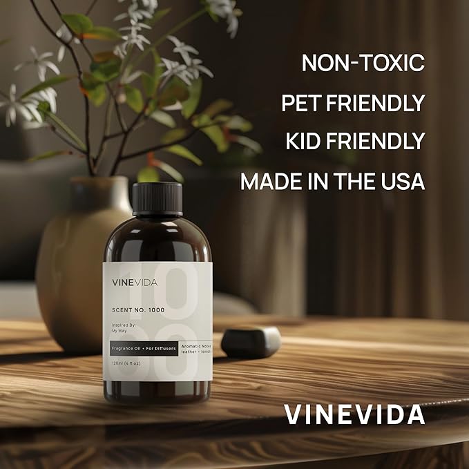 VINEVIDA [32 Fl Oz] Scent № 1000 Inspired by My Way Diffuser Oil; Hotel Scents for Cold Air Diffuser - Waterless Diffuser Oil