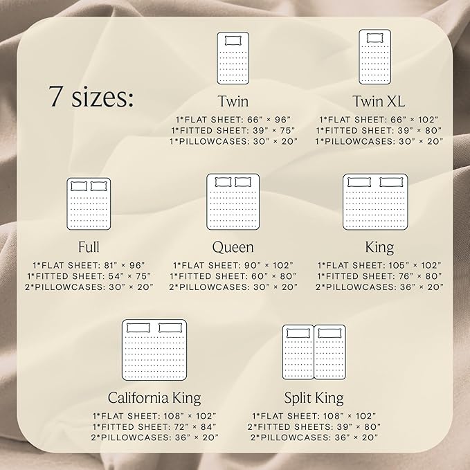 LuxClub 4 PC Queen Sheet Set, Breathable Luxury Bed Sheets, Deep Pockets Wrinkle Free Cooling Sheets Machine Washable Hotel Bedding Silky Soft - Light Khaki Queen