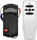 Universal Ceiling Fan Remote Control and Receiver Kit for Hampton Bay Hunter Harbor Breeze, 3-Speed Light Dimmer, Replacement for FAN28R FAN-53T L3H2010FANHD CHQ7078T UC7078T Fan-HD HD5 Kit