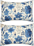 Throw Pillow Covers 24x35 Inch Pillow Covers Set of 2 Couch Pillows for Living Room, Blue Throw Pillows with Invisible Zipper, Soft Accent Pillows Decorative Pillows Farmhouse Decor, Scandinavian J334