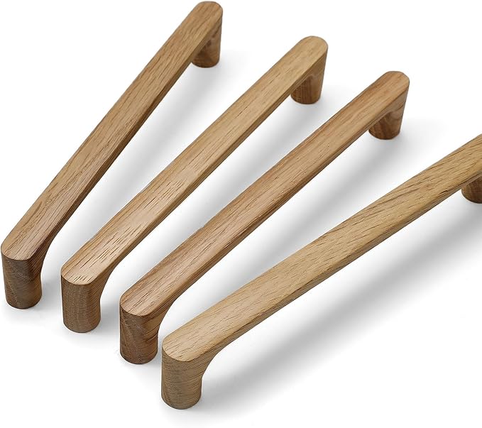 Burlywood Round 7-1/2in 10 pcs Wooden Drawer Pulls Handle pulls for cabinets Kitchen Cabinet Drawer pulls Cabinet Door Pull