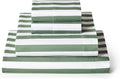 Mellanni King Sheets Set - 4 PC Iconic Collection Bedding - Hotel Luxury, Extra Soft, Cooling Bed Sheets - Wrinkle, Fade, Stain Resistant (King, Oxford Stripe Sage)