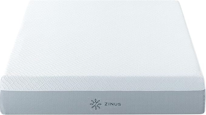 ZINUS 12 Inch QUADCOOL Memory Foam Mattress, Queen, Cool to Touch Soft Knit Cover, Cooling Gel Infusion, CertiPUR US Certified