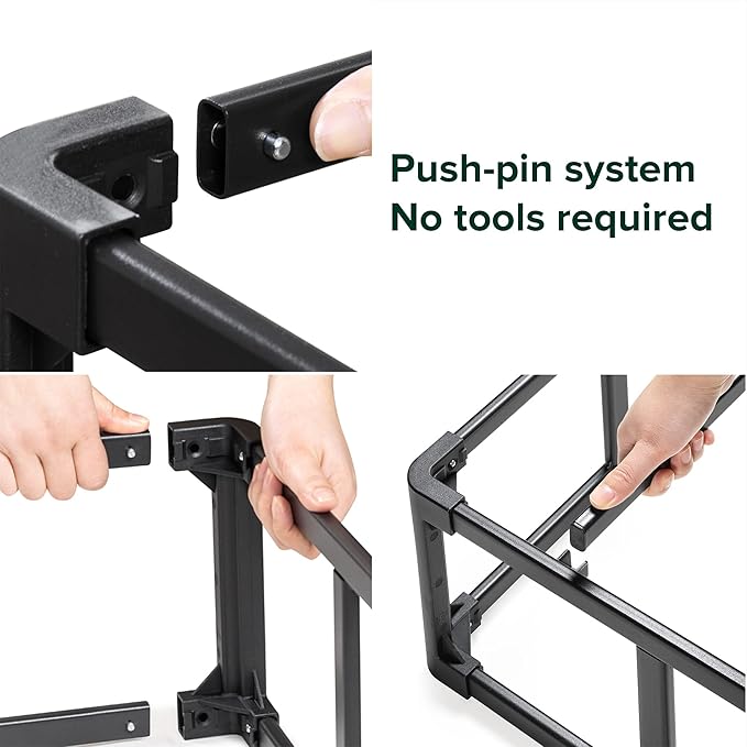 ZINUS 7 Inch King Metal Smart Box Spring with Quick Assembly, Mattress Foundation, Strong Metal Frame, Easy Assembly