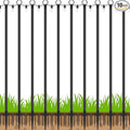 10 Pack 10Ft String Poles, Poles for Outside String Lights,Outdoor with Fork,Metal Poles Stand for Patio,Backyard,Deck