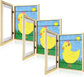 [3 Pack] Kids Art Frames, 10x12.5 Front Opening Kids Artwork Frames Changeable, Displays 8.5x11 With Mat and 10x12.5 Without Mat, Holds 50 Pcs, for 3D Picture, Crafts, Children Drawing, Hanging Art, Portfolio Storage