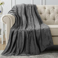 Utopia Bedding Fleece Blanket Throw XL Size Grey 300GSM Luxury Anti-Static Fuzzy Soft Microfiber Blanket for Couch, Sofa and Bed (70x50 Inch)