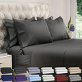 DREAMCARE California King Sheet Sets – 6 pcs Cooling Bed Sheets – up to 21” Deep Cal King Sheets – 2500 Supreme Collection – Extra Soft 100% Brushed Microfiber Hotel Luxury with Side Pocket – Gray