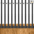 10 Pack 2.8Ft Suspension Outdoor String Light Poles for Outside String Lights Hanging,with Clip and Holder,Light Post Mounting Stand for Patio Fence Wall Garden Backyard Deck