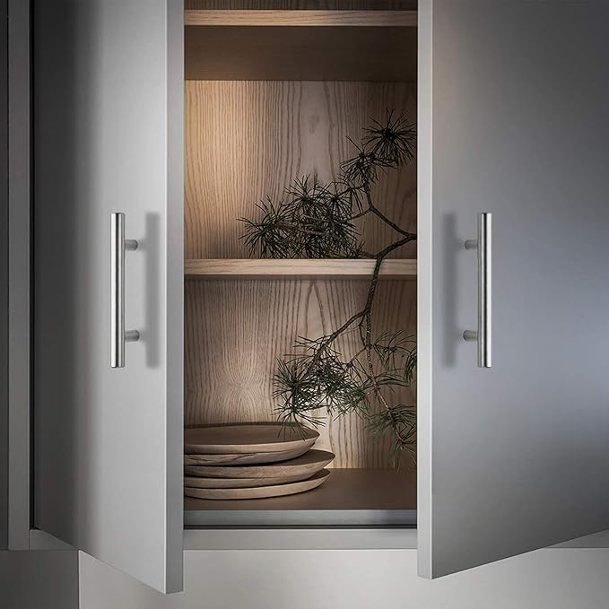 HBL' 20 Pack | 3 Inch Center to Center Brushed Nickel Cabinet Pulls Kitchen Cabinet Handles,Made of Stainless Steel,Ideal for Cabinet,Drawer,Cupboard and Wardrobe.