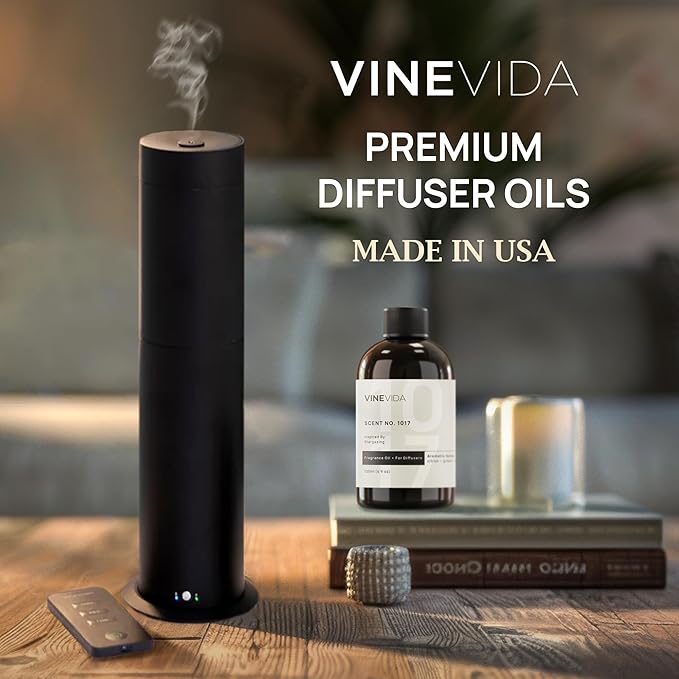 VINEVIDA [Gallon (128 Fl Oz)] Caribbean Teakwood Fragrance Oil for Cold Air Diffusers, Essential Oils for Diffuser Oil Refill & Air Freshener Room Spray