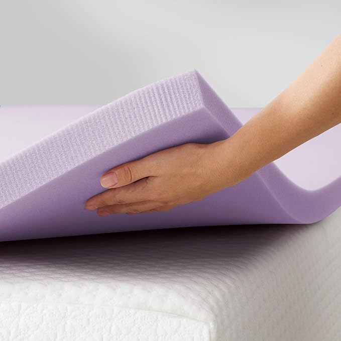Best Price Mattress Topper King, 2" Memory Foam Mattress Topper with Lavender Certipur-US Certified Cooling, King Size
