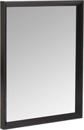 Amazon Basics Rectangular Wall Mount Mirror With Peaked Trim, Black, 16 x 20 inch