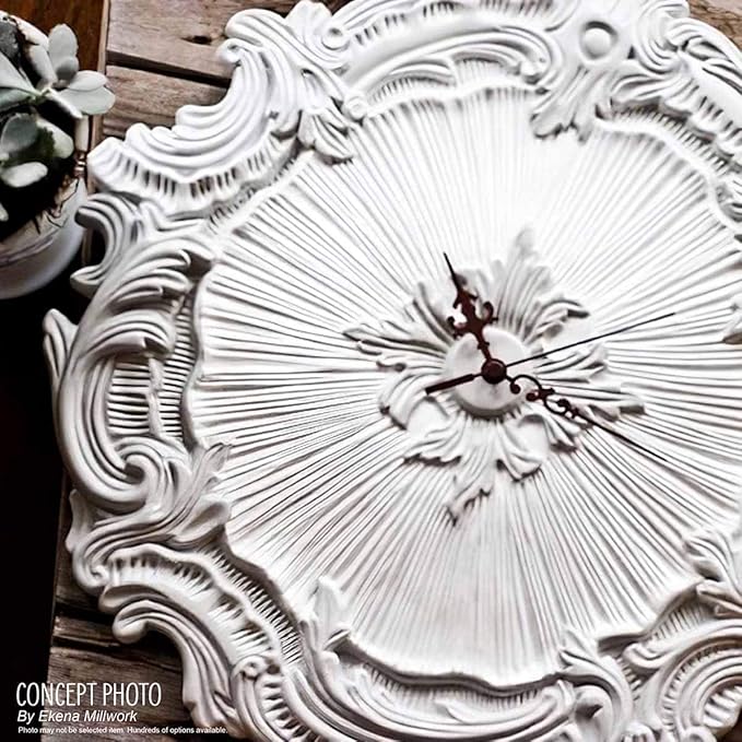 Ekena Millwork CM12BRBMF 12 1/2"OD x 3 7/8"ID x 3/4"P Bradford Ceiling Medallion, Brushed Mahogany