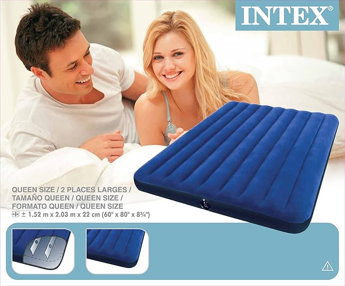 Intex Classic Downy Airbed, Queen