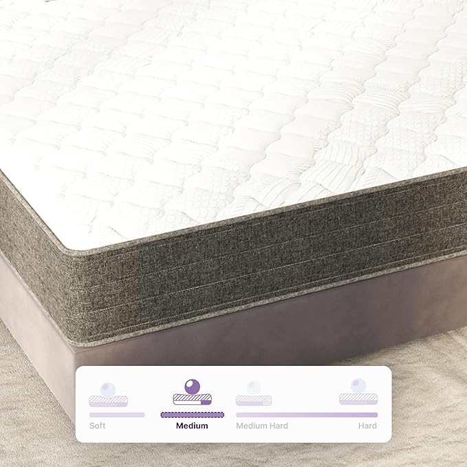 NapQueen Queen Mattress, 8 Inch Victoria Hybrid Cooling Gel Infused Pocket Spring and Memory Foam Mattress, Queen Size Mattress Bed in a Box, CertiPUR-US Certified, Fiberglass-Free Mattress