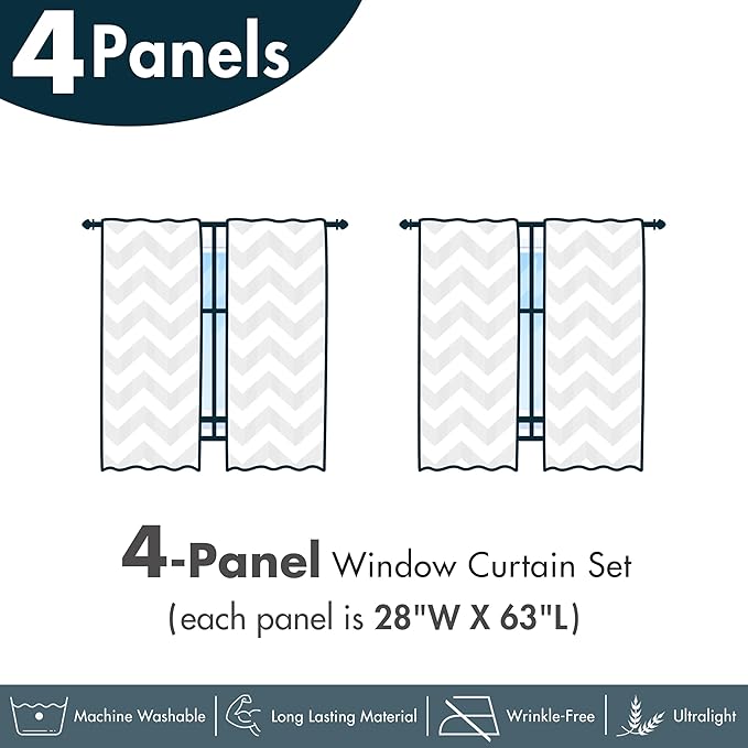 Ambesonne Fall Window Curtains Pack of 2, Happy Autumnal Colors with Birds in Nests Cartoon Illustration Print, Lightweight Set with Rod Pocket, 4 Panels of - 28" x 63", Cinnamon Amber and Orange