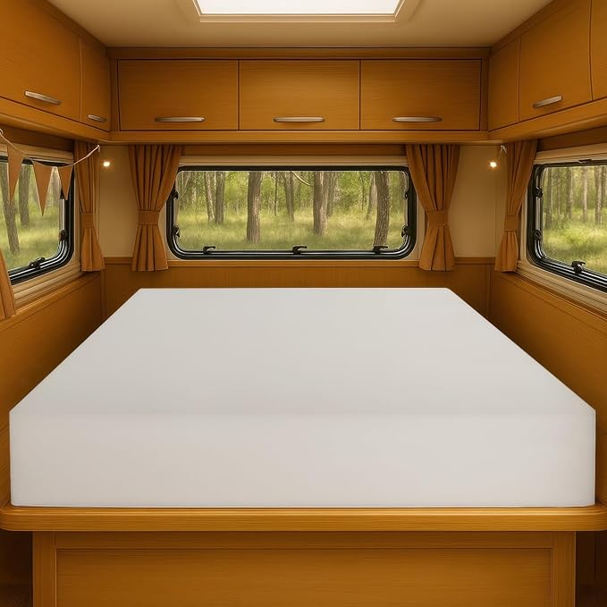 Foamma 4" x 28" x 75" High Density RV Bunk Mattress Replacement, Firm, Durable, Premium Comfort, USA Made, No Cover