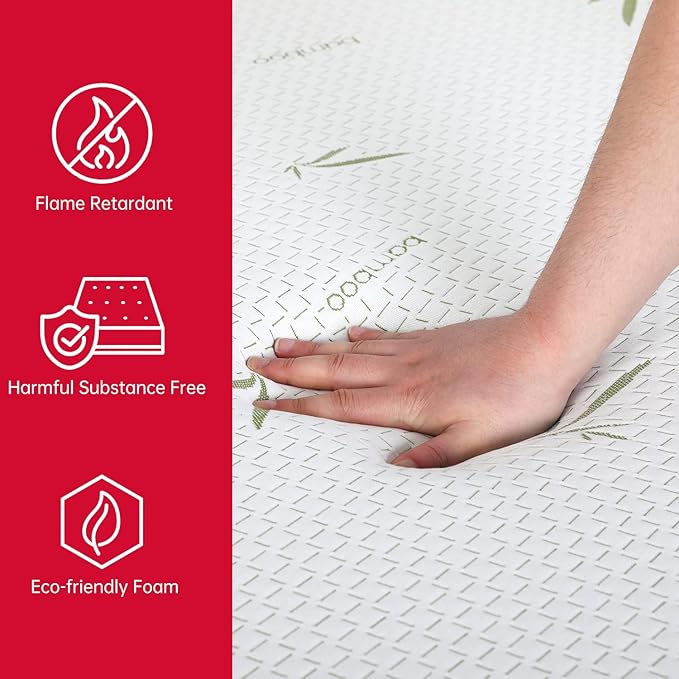 BestMassage | 8 Inch Full Mattress | Gel Memory Foam | Medium Firm Feel | White | Bed in a Box, CertiPUR-US Certified | Pressure Relief, Cooling Ventilated Foam | Breathable Knit Cover