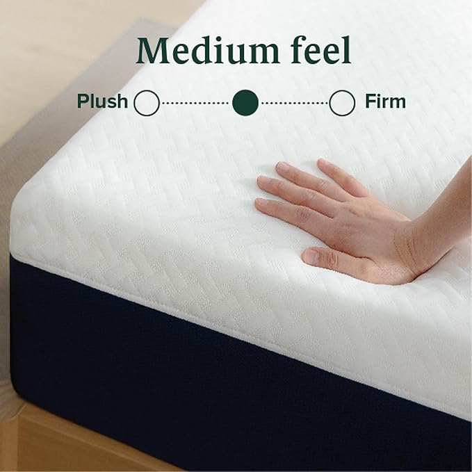 ZINUS 10 Inch Full Cooling Comfort Hybrid Mattress [New Version], Fiberglass Free, Medium Firm Feel, Motion Isolation, Certified Safe Foams & Fabric