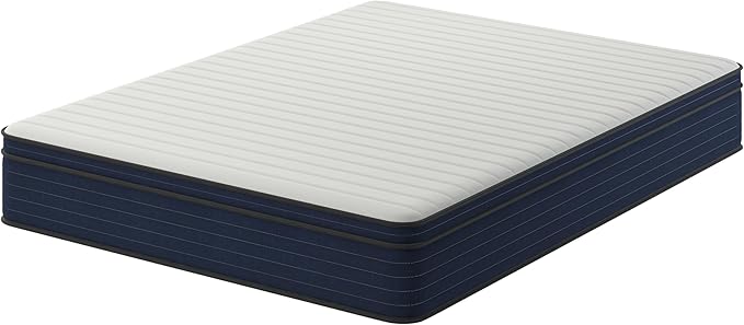NapQueen Full Size, 10 Inch New Victoria Hybrid Cooling Gel Infused Pocket Spring and Memory Foam Mattress, Bed in a Box, CertiPUR-US Certified