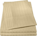 Dobby Stripe Queen Sheets - 6 Piece 1500 Supreme Collection Fine Brushed Microfiber Deep Pocket Queen Sheet Set Bedding - 2 Extra Pillow Cases, Great Value, Queen, Dobby Sage