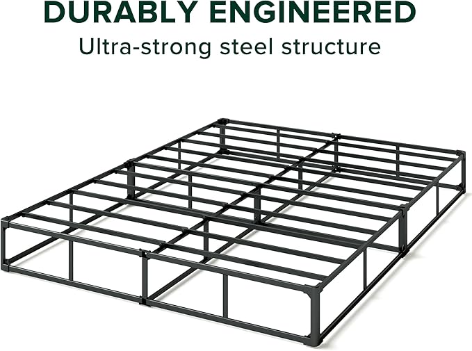ZINUS 9 Inch Full WonderBox(TM) Smart Box Spring, Quick Assembly Mattress Foundation, Durable Metal Frame, Grey