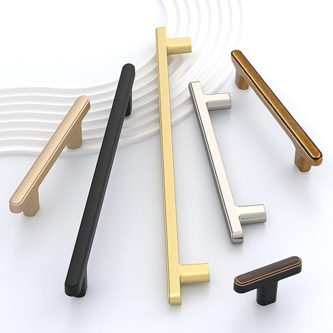 10 Pack 7.5 Inch(192mm) Kitchen Cabinet Handles Brushed Satin Nickel Cabinet Pulls Kitchen Cabinet Hardware Drawer Pulls for Cupboard Wardrobe