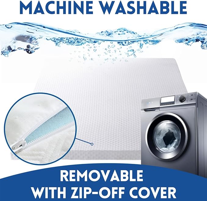 EDILLY 3 Inch Cooling Gel Memory Foam Mattress Topper Twin XL Size,with Removable & Washable Bamboo Cover,Soft Breathable Mattress Pad,Bed Topper for Back Pain Relief (38x80)