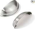 khtumeware 10 Pack 3" Drawer Pulls Brushed Satin Nickel Cabinet Cup Pulls Kitchen Hardware Cabinet Handles Drawer Handles Knobs 3 inch Hole Center