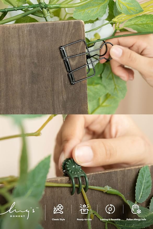 Ling's moment 2pcs Wedding Flowers Garland Artificial Floral Swag Arch Decorations Greenery Arrangements Orange & Teal Ceremony Reception Garden Easel Wall Entryway Outdoor Board(NOT Include Sign)
