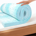 EGO Topper 2 Inch Twin Memory Foam Mattress Topper, Gel Foam Mattress Topper for Pressure Relief, Ventilated Design Bed Topper in a Box, CertiPUR-US Certified, 38"×75", Medium