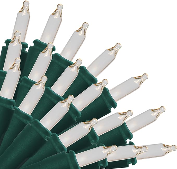 Brite Star 35 Lt Straight Line Lights, Clear, Green Wire