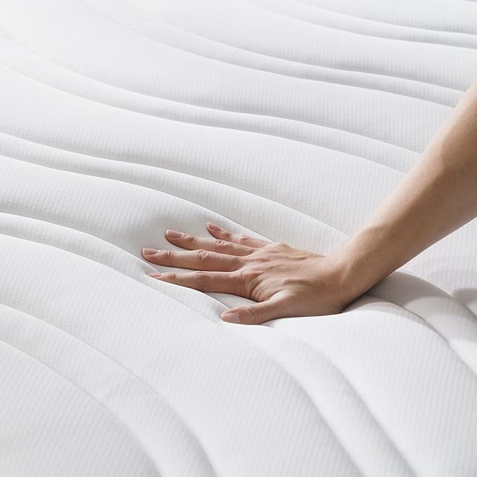 ZINUS 10 Inch Spring Sensation Hybrid Mattress [New Version], Queen, Fiberglass Free, Medium Firmness, Durable Support, Certified Safe Foams & Fabric, Mattress in A Box
