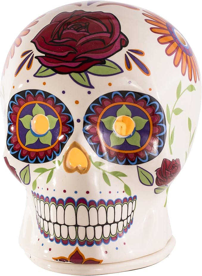 Scentsationals Day of The Dead Collection Flor De Muerto Wax Melt Warmer - Candle Wax Melter for Fragrance Cubes and Tarts