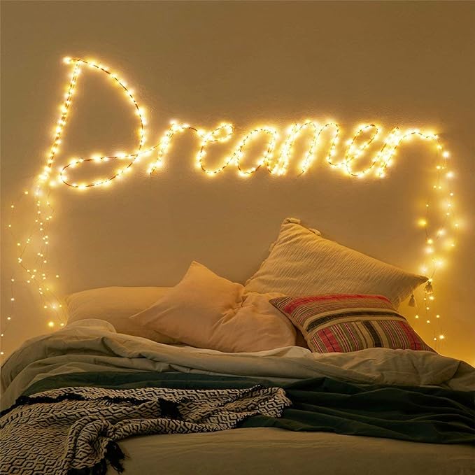ANJAYLIA LED Fairy String Lights, 10Ft/3M 30leds Firefly String Lights Garden Home Party Wedding Festival Decorations Crafting Battery Operated Lights, Warm White